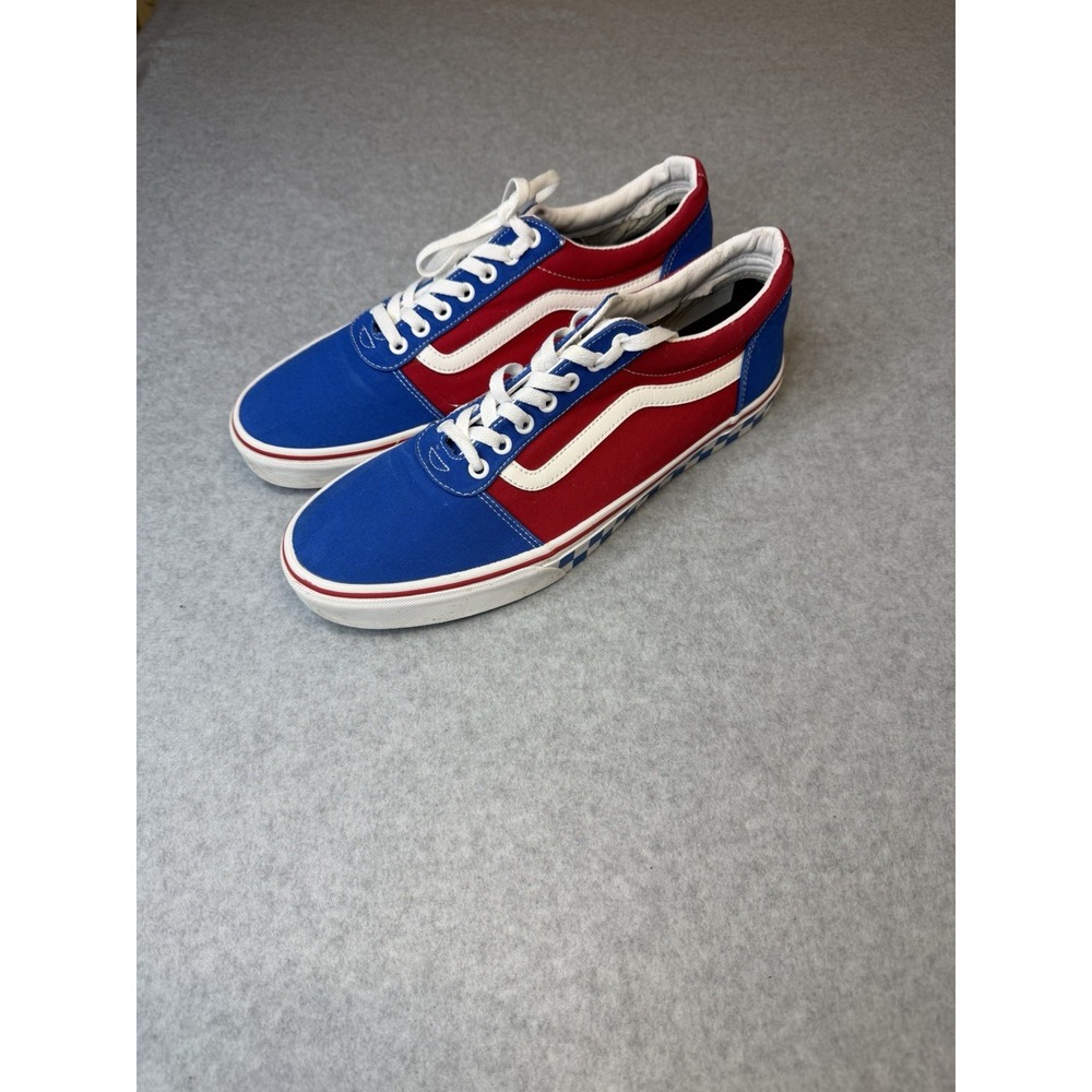 VANS Old Skool SK8  Red White Blue Checker Sneakers Sz Men Sz 12